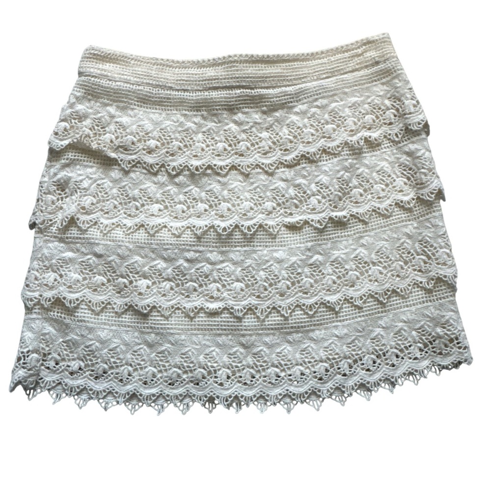 Y2K Layered Lace Mini Skirt